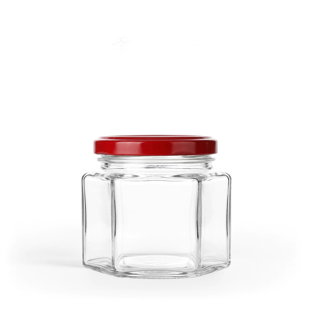 Банка винтовая шестигранная 100 мл горловина d5,8 см стекло