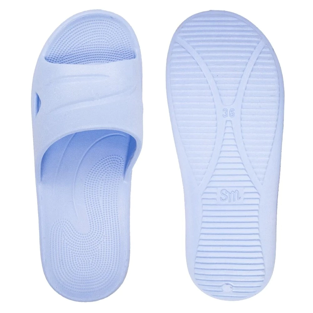 Пантолеты пляжные ЭВА женские размер 40 микс голубые