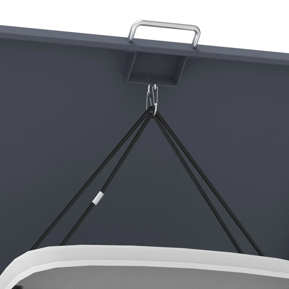 Ящик декоративный 68х80х116 см для мусорных баков, цвет антрацит и дерево VERANA