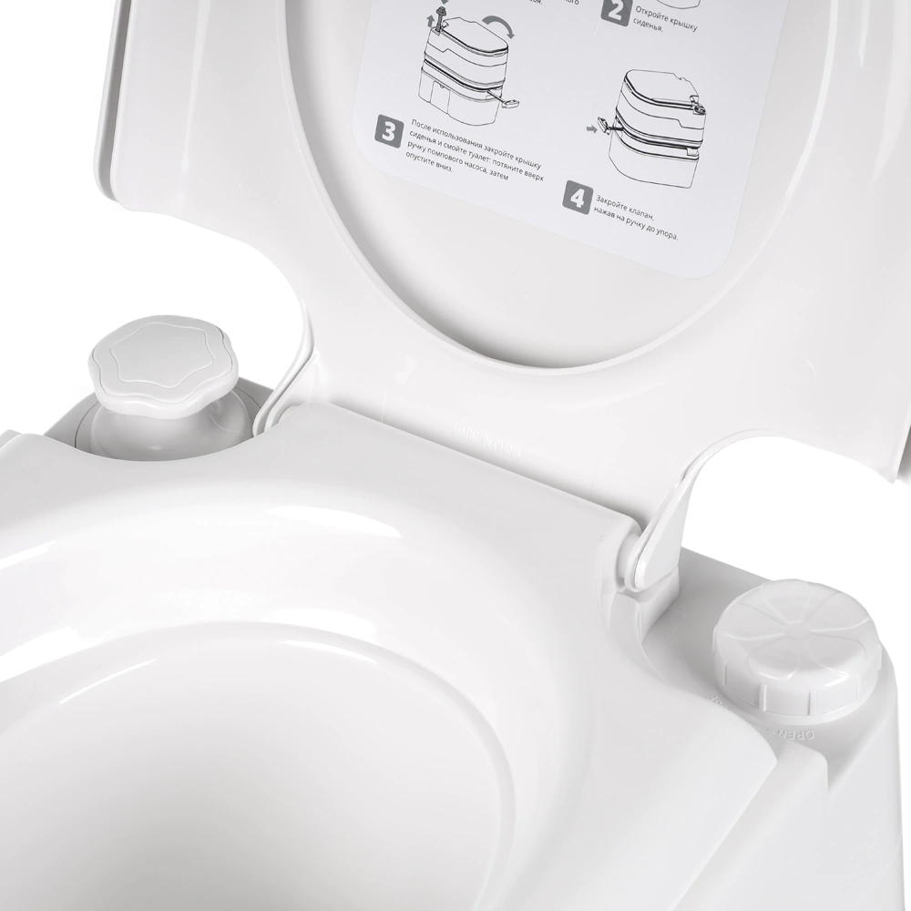 Биотуалет пластиковый 20-24 л с поршневым насосом