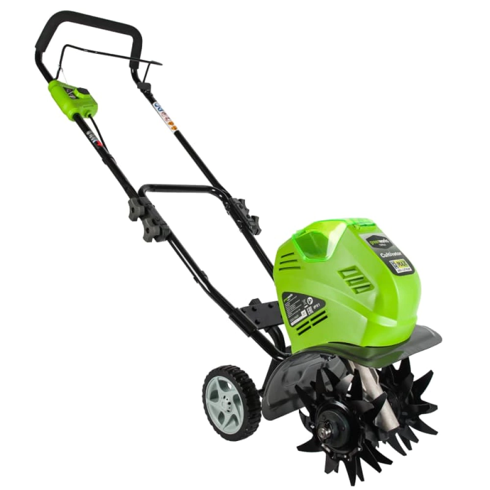 Культиватор аккумуляторный 40 В захват 26 см без АКБ и ЗУ Greenworks G40TL