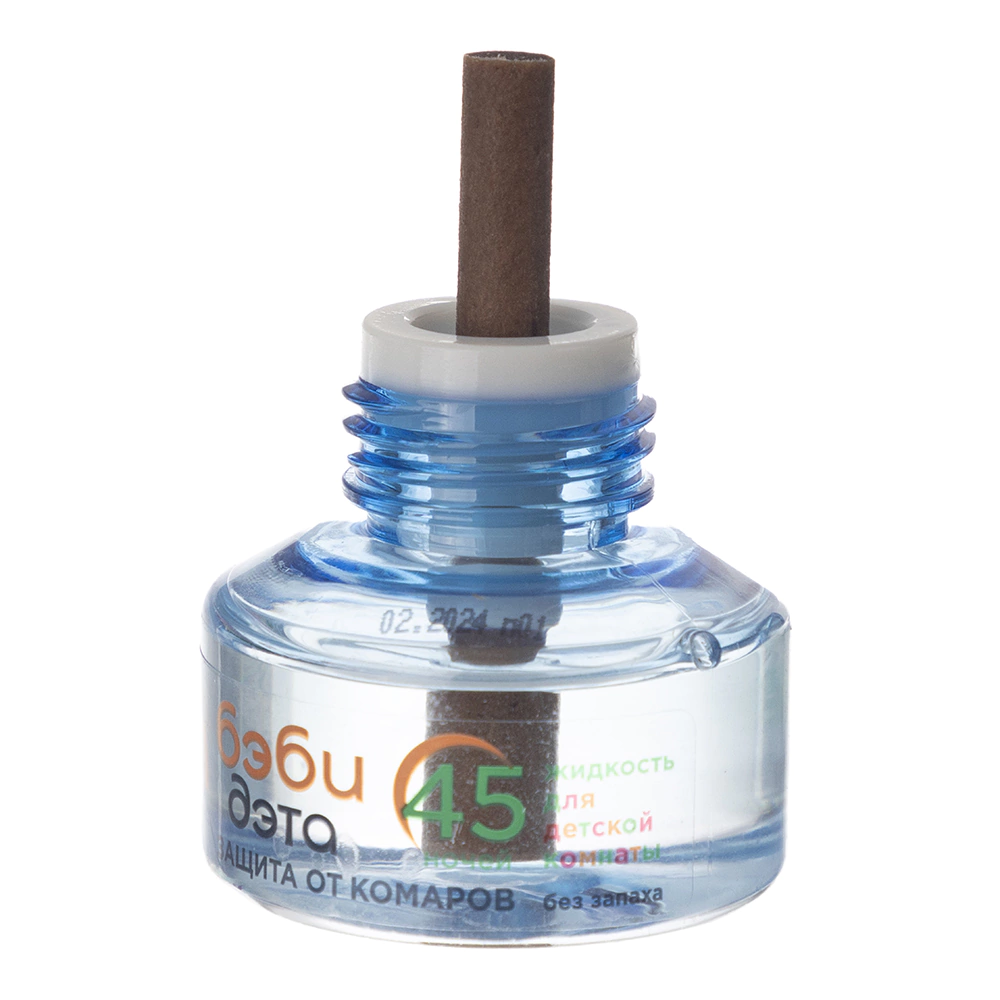 Жидкость от летающих насекомых БЭБИ ДЭТА для детей 45 ночей флакон 30 мл