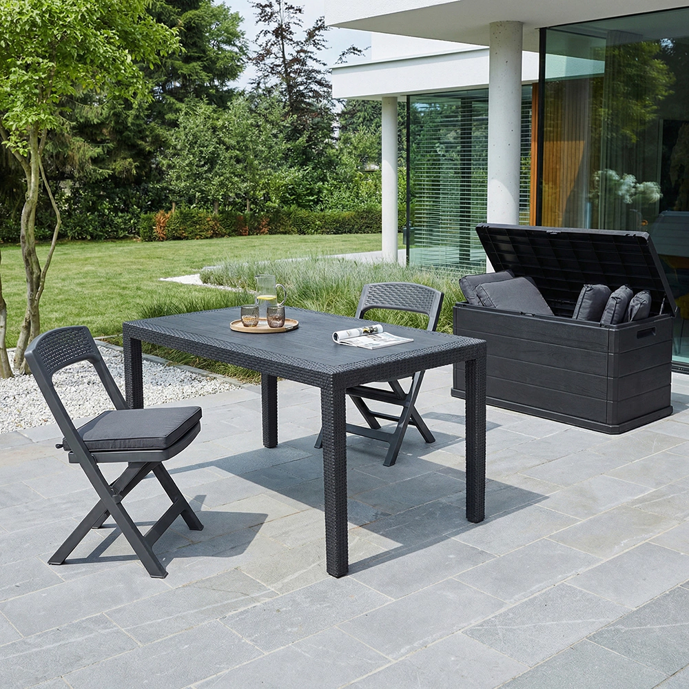 Ящик для подушек 118х59х57 см антрацит