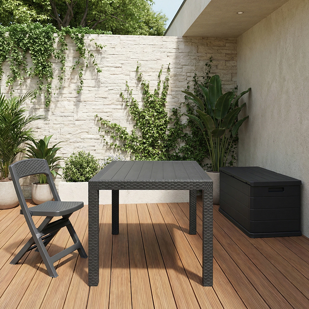 Ящик для подушек 118х59х57 см антрацит