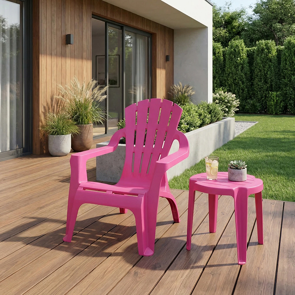 Кресло садовое Progarden Selva 66х66х93 см, пластик, розовое