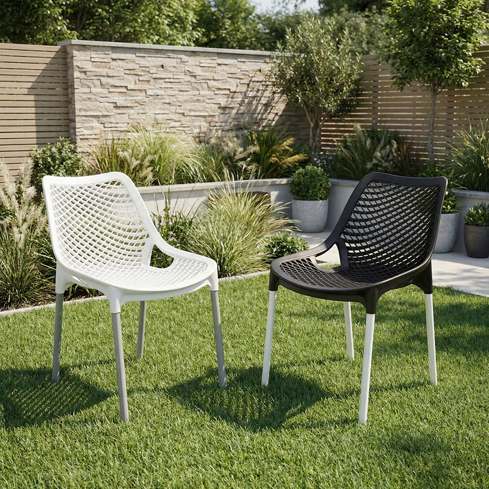 Стул садовый Эврика 45х60х77 см пластик, коричневый