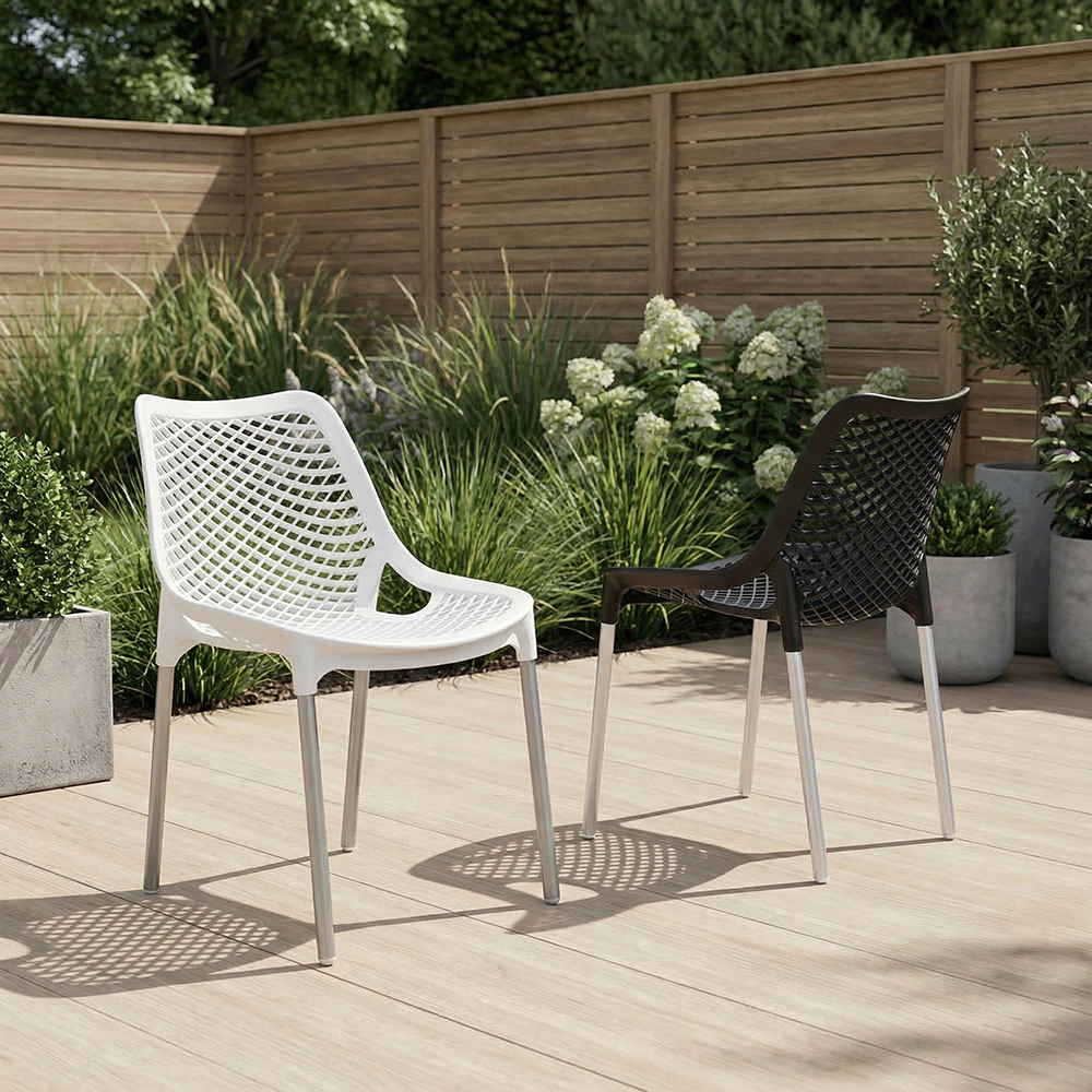 Стул садовый Эврика 45х60х77 см пластик, коричневый