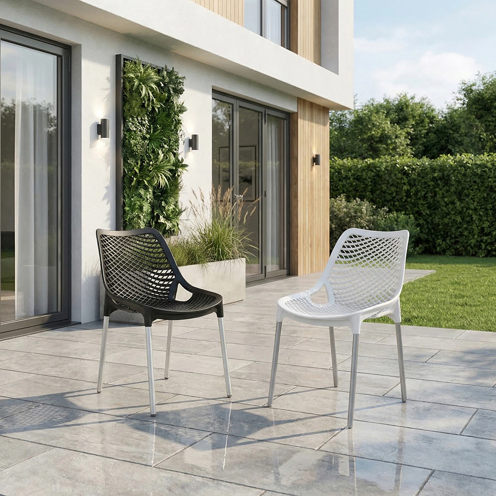 Стул садовый Эврика 45х60х77 см пластик, коричневый