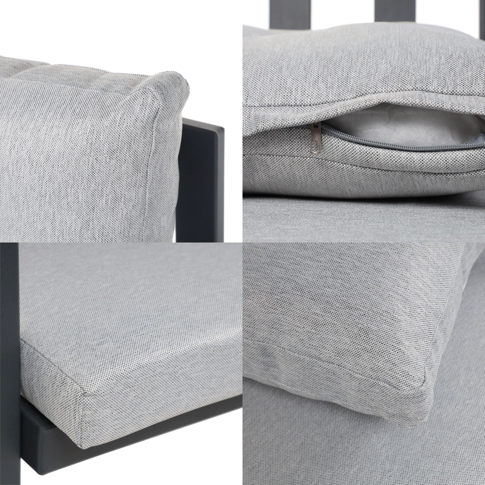 Кресло садовое Terazzi Эфес 60х57х80 см алюминий, серое