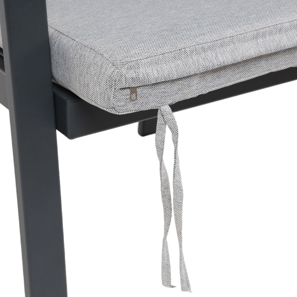 Кресло садовое Terazzi Эфес 60х57х80 см алюминий, серое