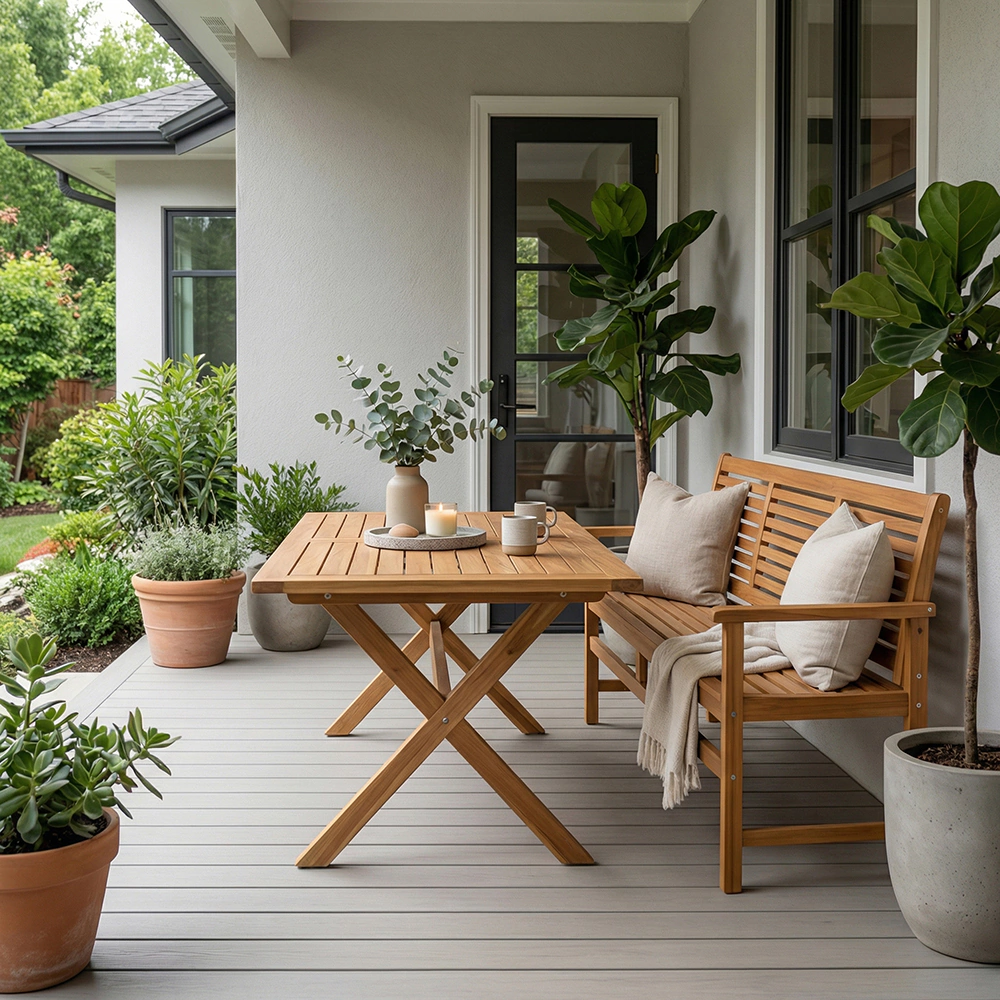 Скамейка садовая 150х59х92 см акация