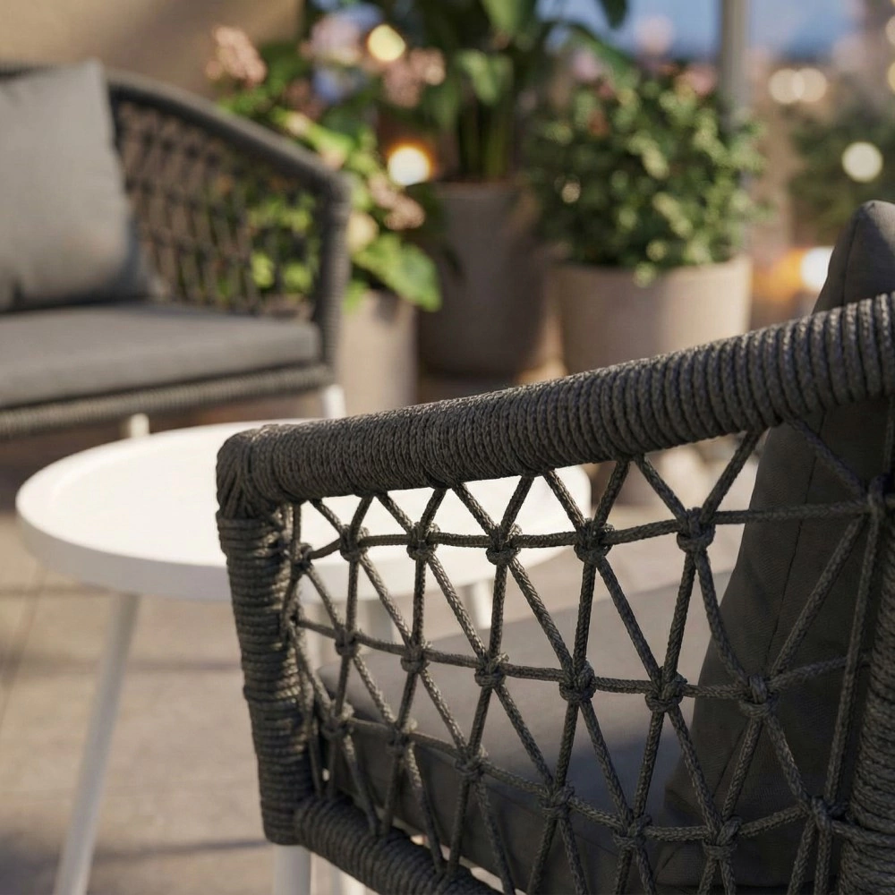 Комплект мебели Стокгольм 3 предмета с подушками, алюминий