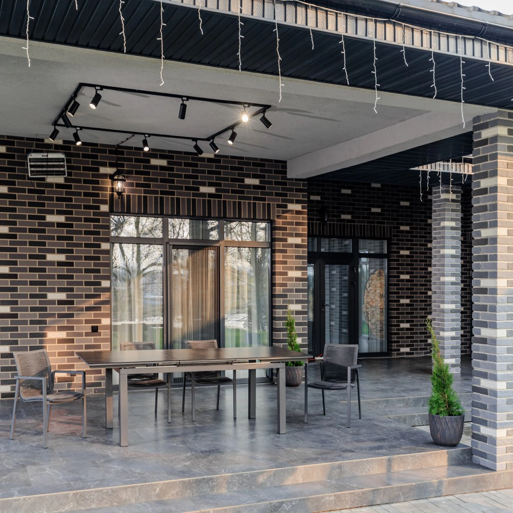 Стол раздвижной Мерида 180/240х100х77 см металл серый