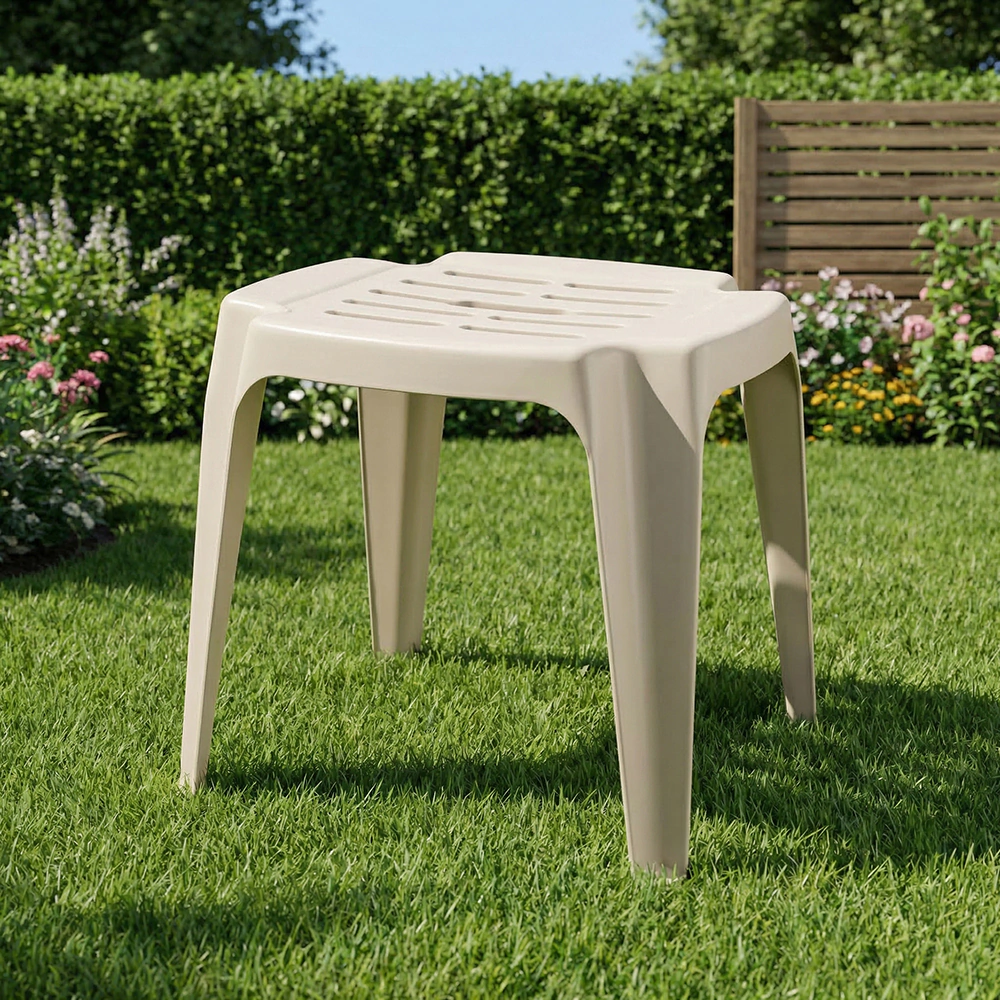 Табурет садовый Progarden CALYPSO 36х36х37 см пластик, белый