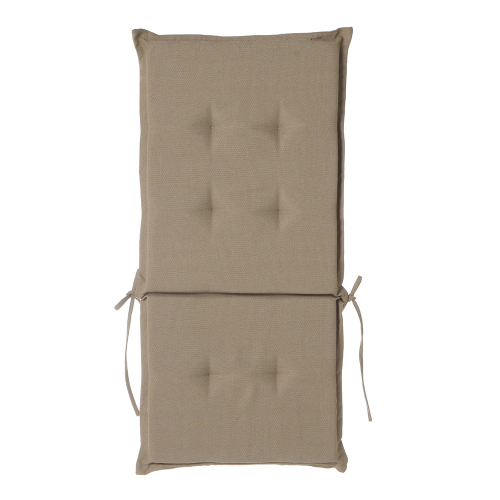 Подушка для низкого кресла Валенсия влагостойкая 110х50х6 см бежевый меланж