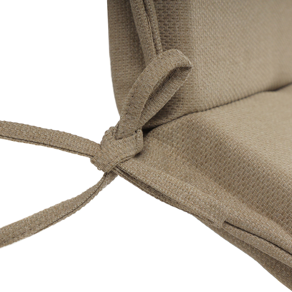 Подушка для низкого кресла Валенсия влагостойкая 110х50х6 см бежевый меланж