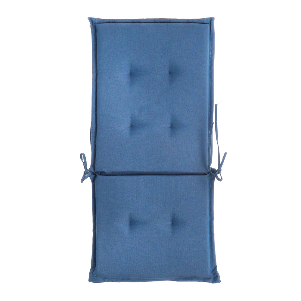 Подушка для низкого кресла Валенсия влагостойкая 110х50х6 см голубая