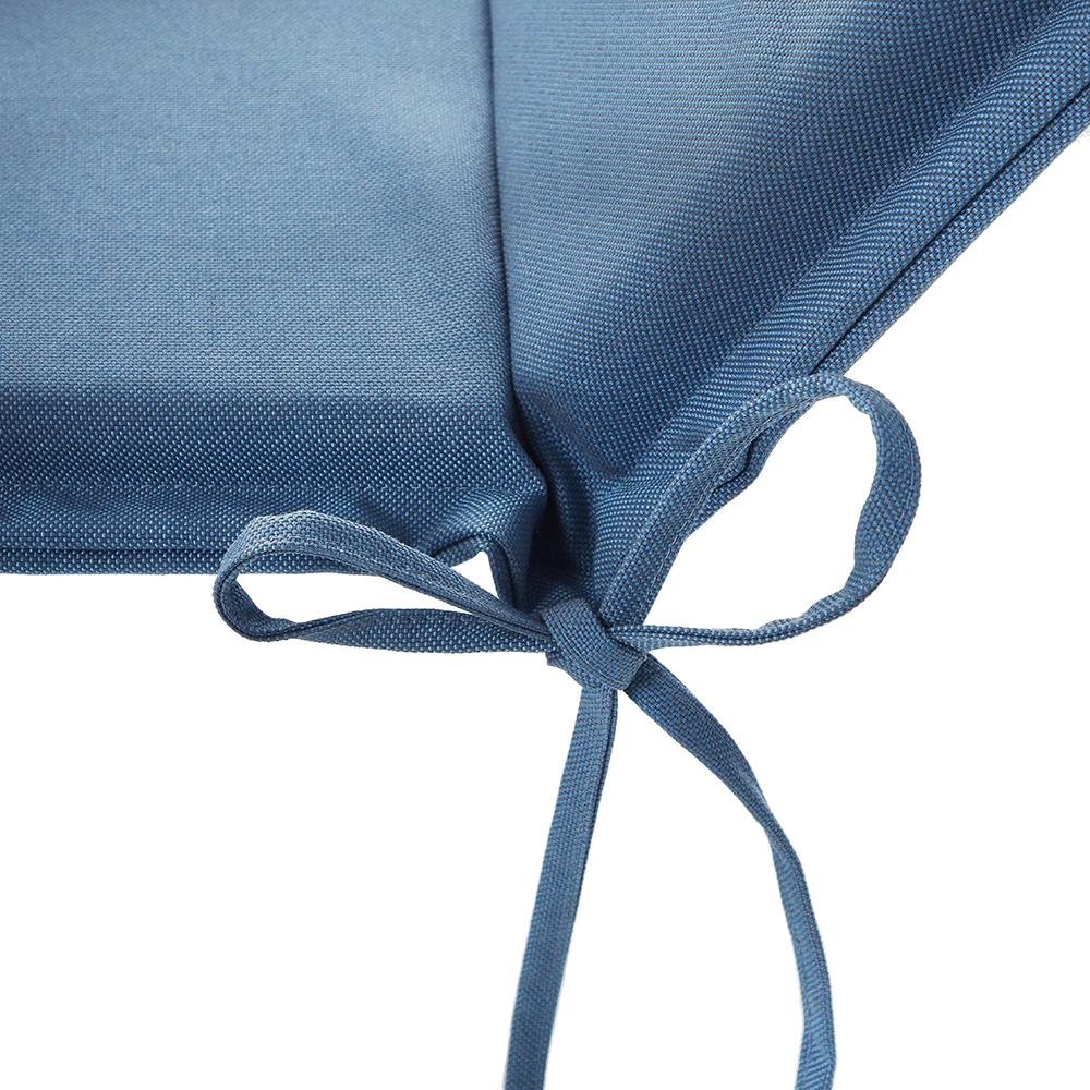 Подушка для низкого кресла Валенсия влагостойкая 110х50х6 см голубая