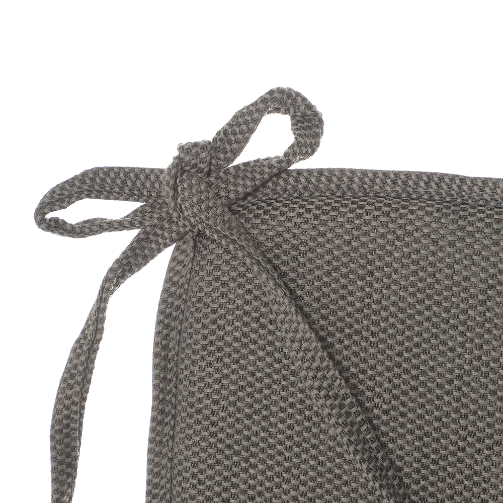 Подушка-сидушка Валенсия влагостойкая 38х38х2 см серый меланж