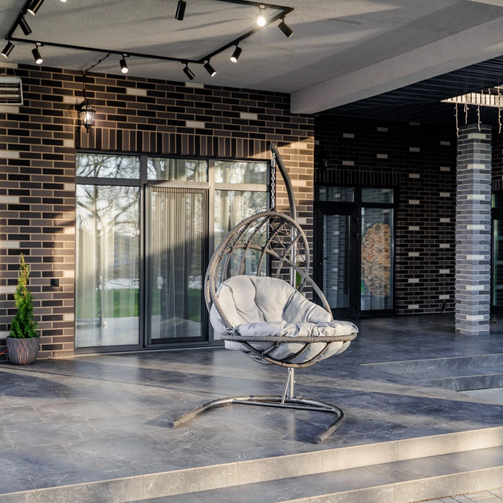 Кресло подвесное Terazzi Оскар 210х120х110 см антрацит, с подушкой