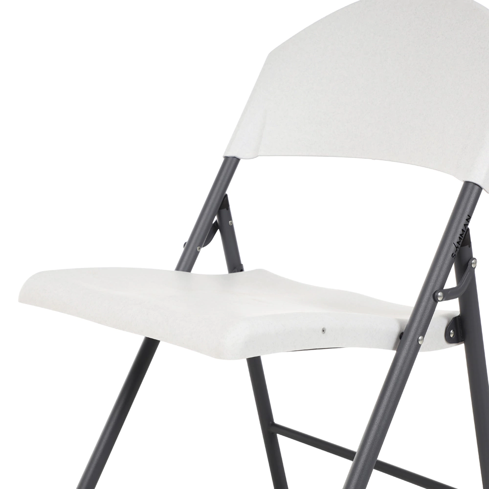 Стул садовый складной Borge 59х49х86 см пластик, белый