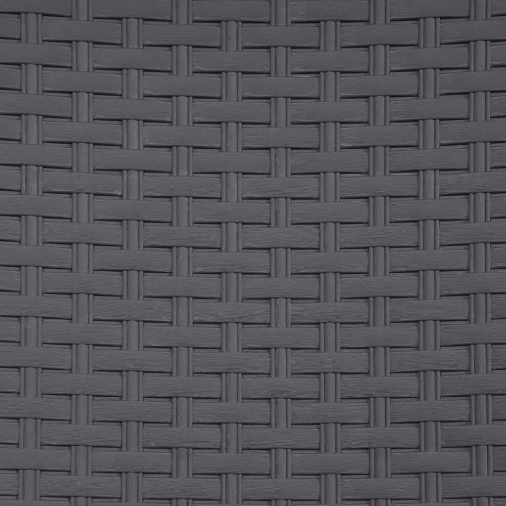 Стул садовый складной Borge 59х49х86 см пластик, серый ротанг