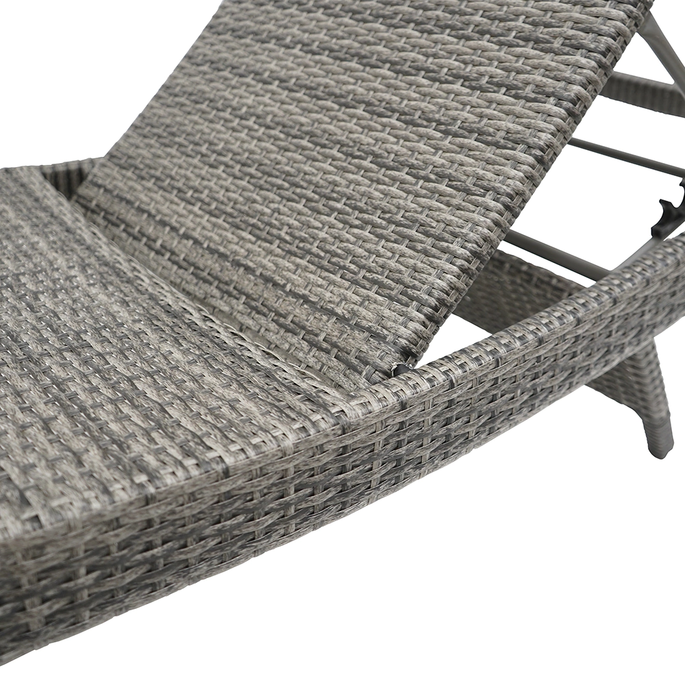 Шезлонг 200х64х38 см техноротанг, коричневый