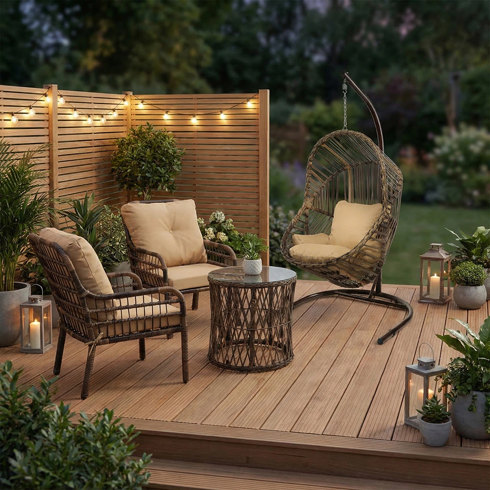 Комплект мебели Flexy Garden Пиза 3 предмета с подушками, техноротанг