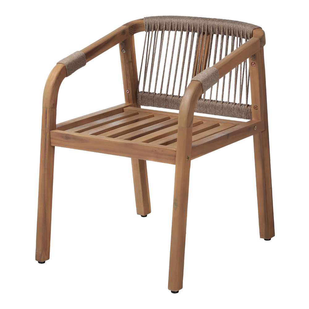 Кресло садовое 55х66х75 см с подушками, акация