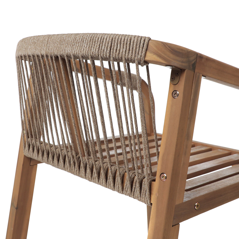 Кресло садовое 55х66х75 см с подушками, акация