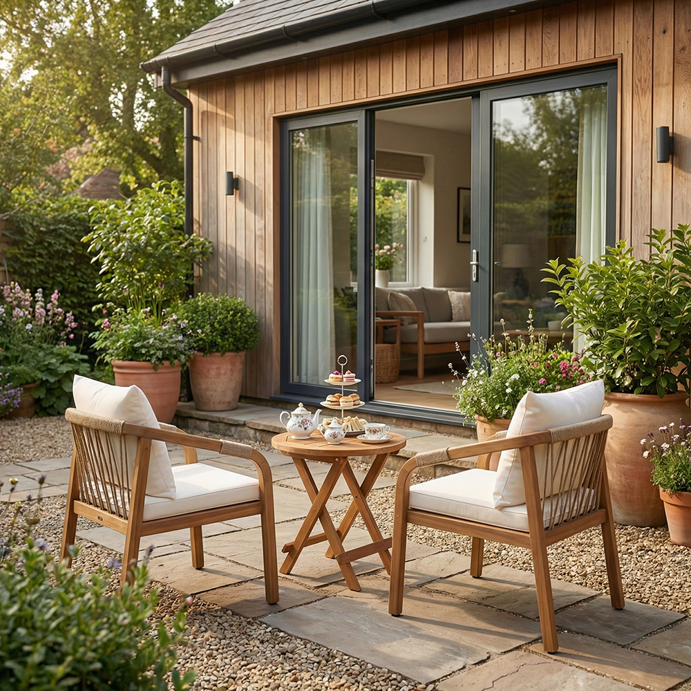 Кресло садовое 55х66х75 см с подушками, акация