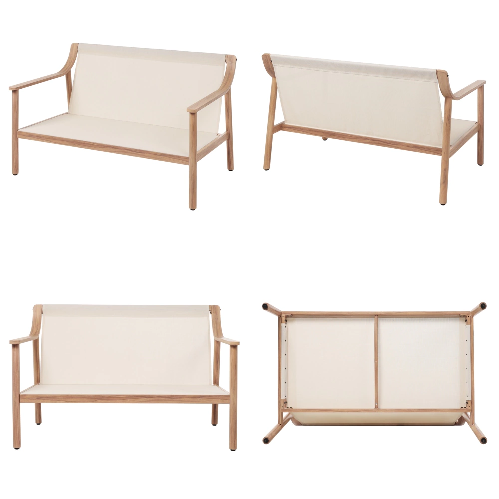 Комплект мебели 4 предмета с подушками, алюминий Вуд VERANA