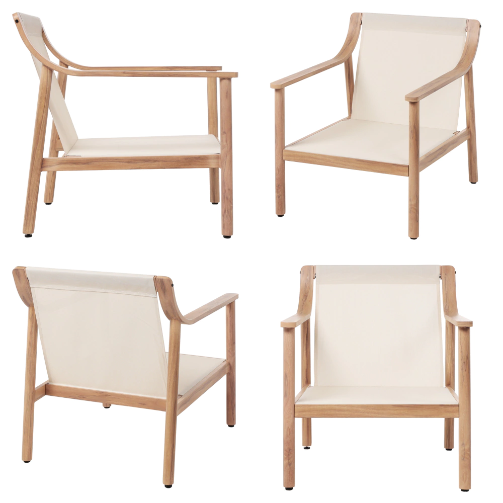 Комплект мебели 4 предмета с подушками, алюминий Вуд VERANA