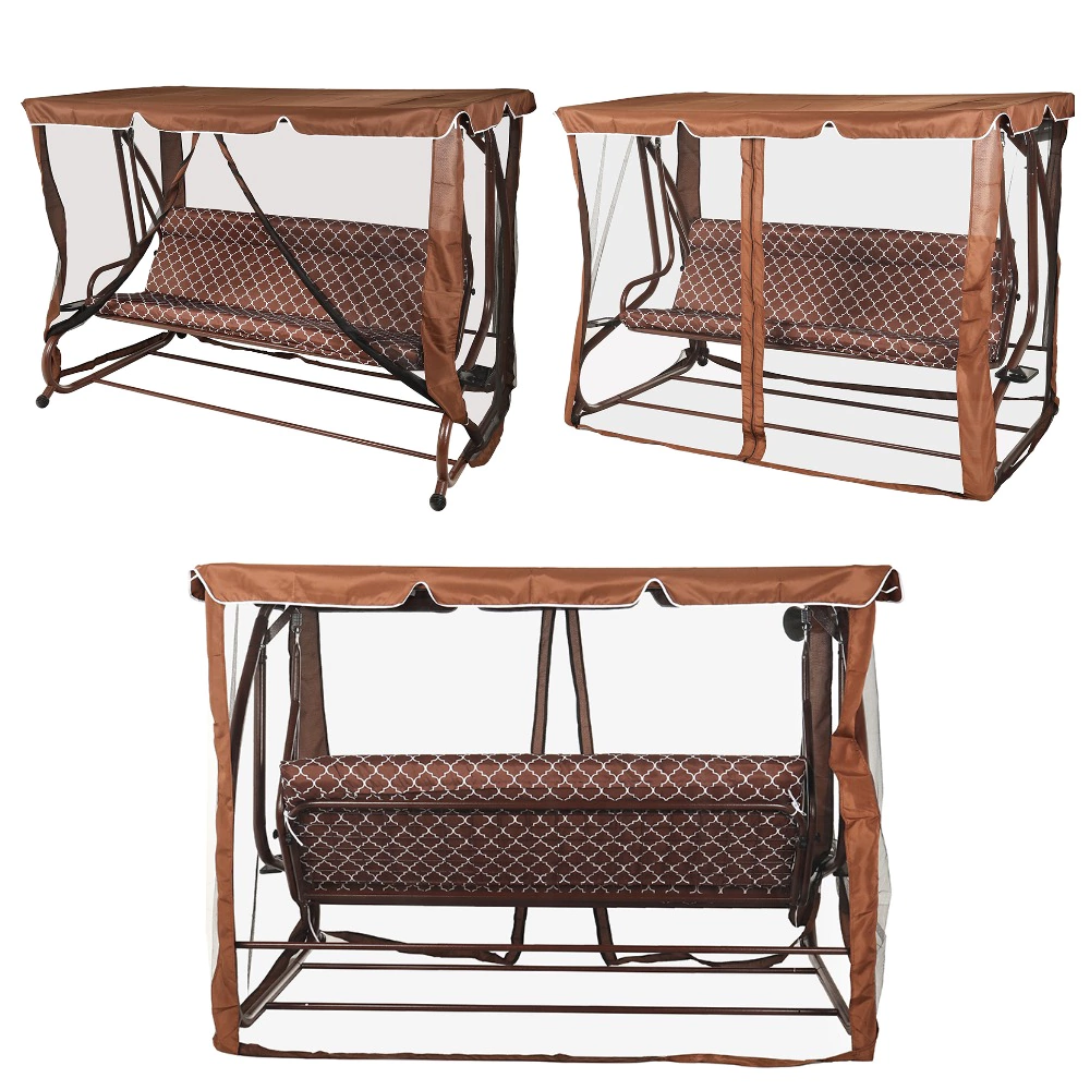 Садовые качели 220х165х130 см с москитной сеткой