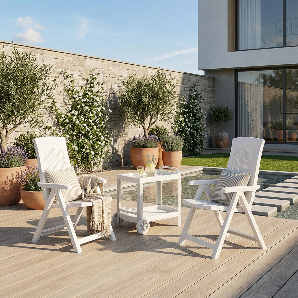 Стол сервировочный Progarden ASTRO 69x53x72 см пластик белый