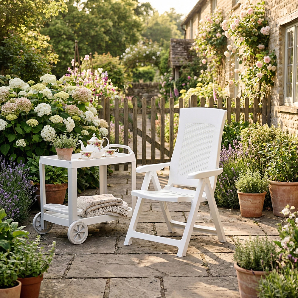 Стол сервировочный Progarden ASTRO 69x53x72 см пластик белый