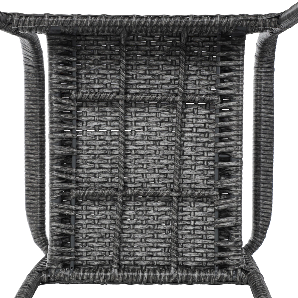 Кресло садовое 57х62х84 см с подушкой, техноротанг серое Орландо