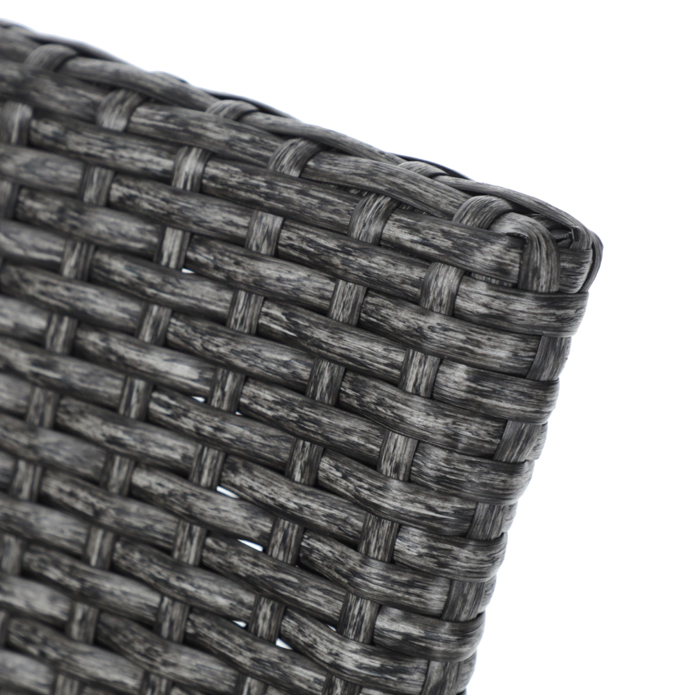 Кресло садовое 57х62х84 см с подушкой, техноротанг серое Орландо