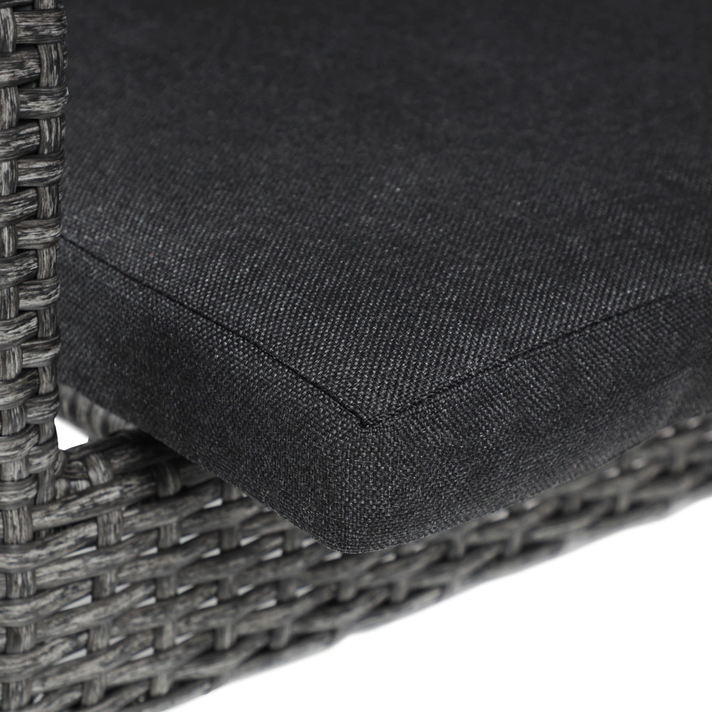 Кресло садовое 57х62х84 см с подушкой, техноротанг серое Орландо