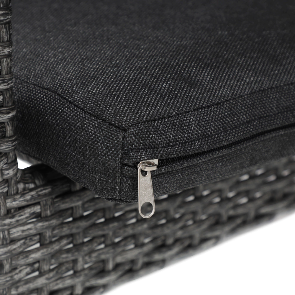 Кресло садовое 57х62х84 см с подушкой, техноротанг серое Орландо