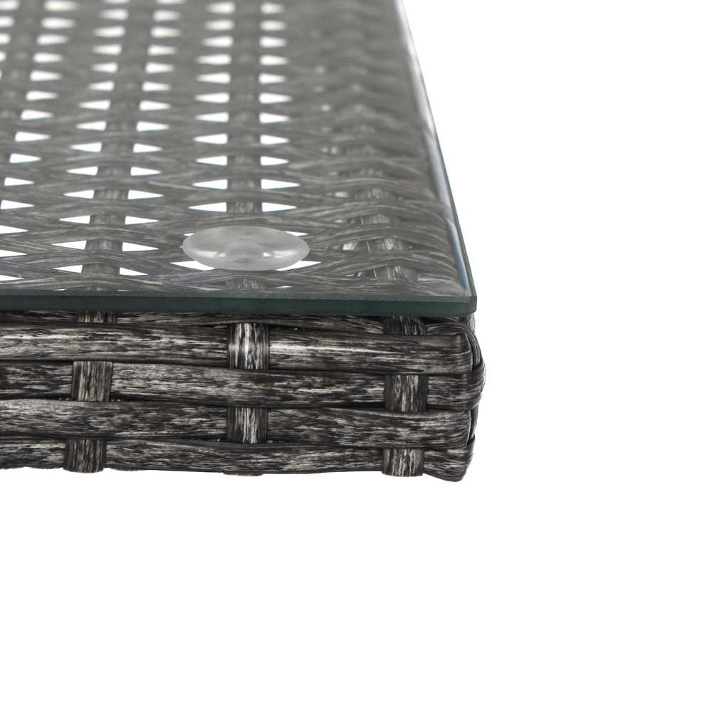 Стол садовый 150х90х74 см техноротанг серый Орландо