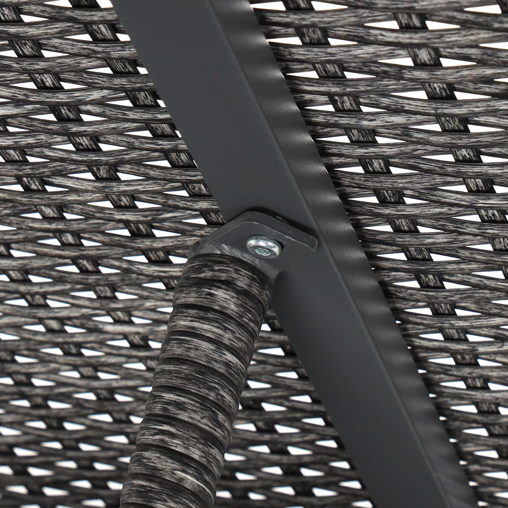 Стол садовый 150х90х74 см техноротанг серый Орландо