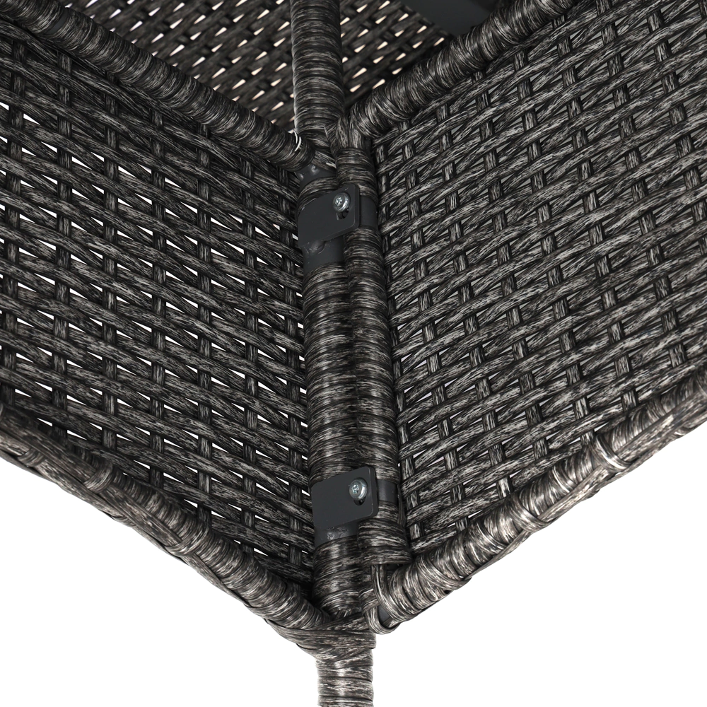 Стол садовый 150х90х74 см техноротанг серый Орландо