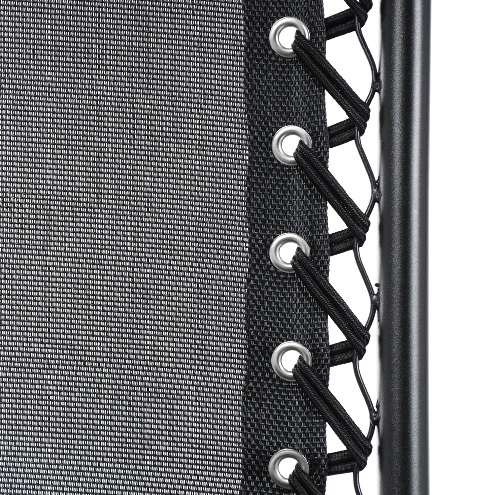 Кресло складное 160х65х113 см многопозиционное черное