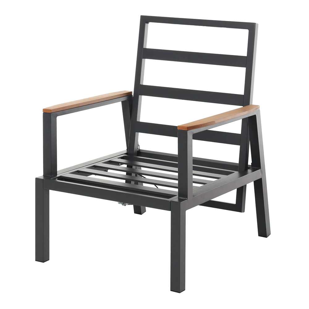 Кресло садовое 62х74х101 см с подушками, алюминий Калифорния VERANA