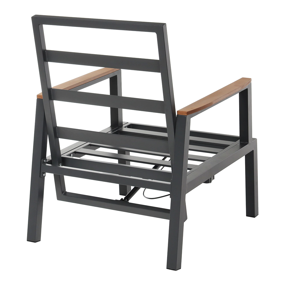 Кресло садовое 62х74х101 см с подушками, алюминий Калифорния VERANA