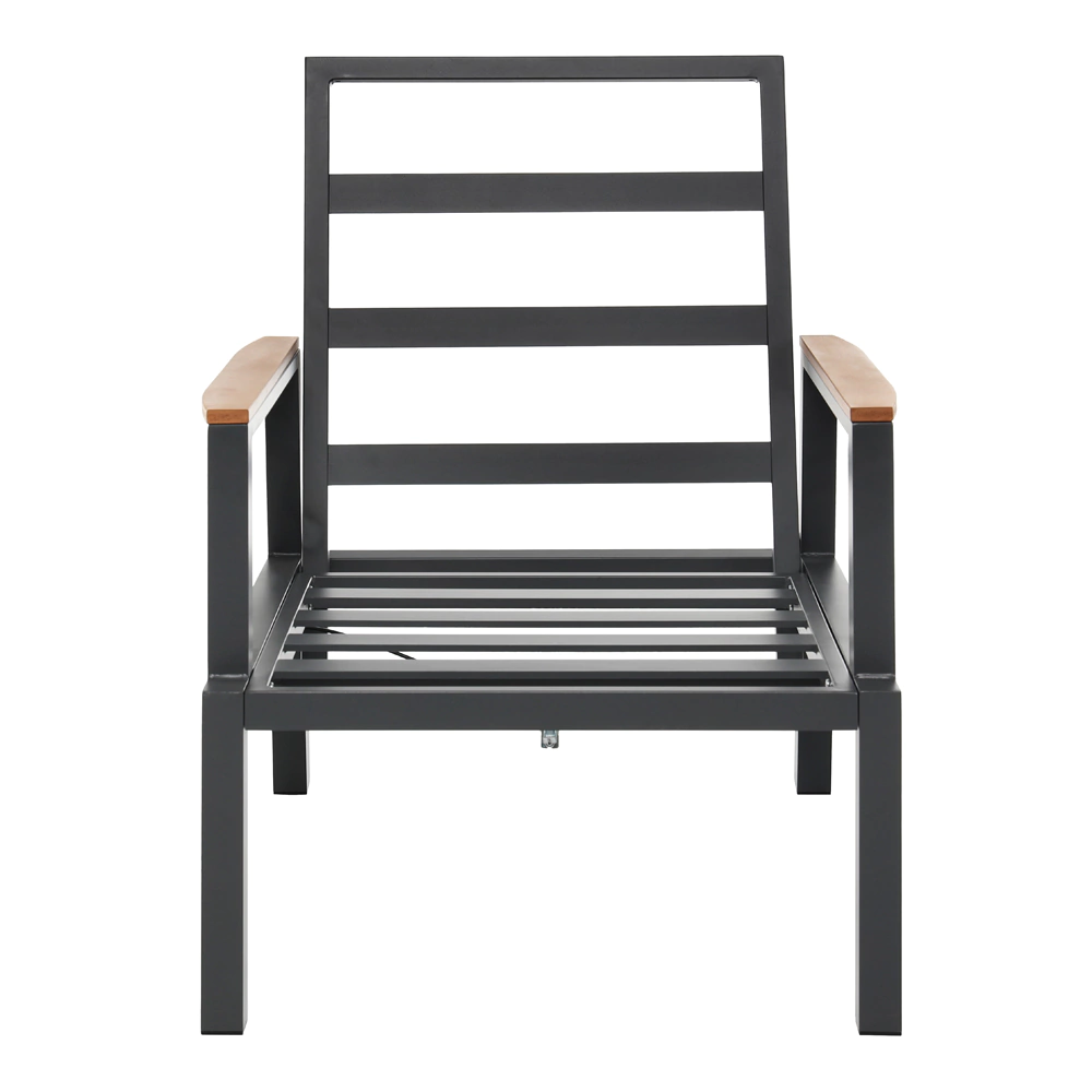 Кресло садовое 62х74х101 см с подушками, алюминий Калифорния VERANA