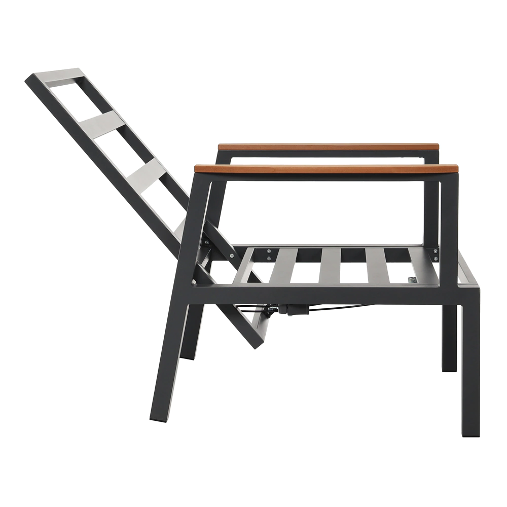 Кресло садовое 62х74х101 см с подушками, алюминий Калифорния VERANA