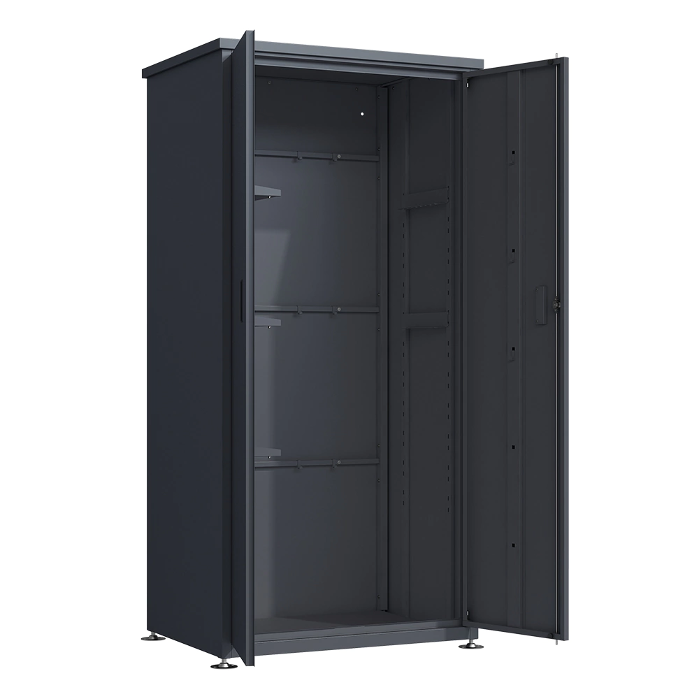 Шкаф садовый 186х65х90 см из оцинкованной стали цвет антрацит Амазония VERANA