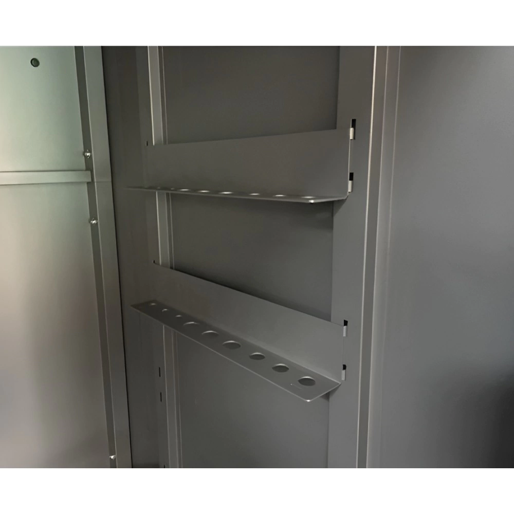 Шкаф садовый 186х65х90 см из оцинкованной стали цвет антрацит Амазония VERANA